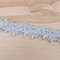 1 Yard White Silver Alencon Rose Bridal Lace Trim for Wedding Veils Gowns